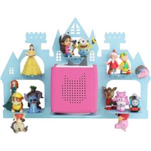 Raweao Scaffale per Tonie Box, Magnetico Mensole de Muro per Tonies Figurine Fino a 15-25 Pezzi Scaffale di Personaggi per Camera dei Bambini (Castello Blu)