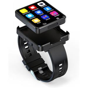 Zephyrion Smart Watch 4G LTE con GPS, 3 GB+32 GB Android 11 MTK6739 Quad Core 2.64 '' HD Smartwatch Telefono Chiamata per Uomo Donna WiFi SIM 1200mAh 5MP Dual Camera Activity Tracker