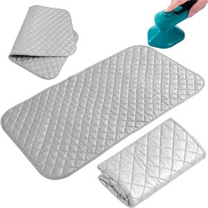 Hshenjhu Tappetino da Stiro, 48 x 85 cm Telo per Stirare sul Tavolo Portatile, Copriasse da Stiro Pieghevole, Coperta da Stiro per la Pressatura a Vapore sul Tavolo o Sul Letto