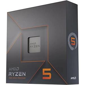 AMD Processore AMD Ryzen 5 7600X (scheda grafica integrata Radeon, 6 cores/12 threads, 105W TDP,AM5 socket, 38MB cache, Boost di Frequenza fino a 5.3 GHz max, senza ventole)