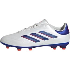 adidas Copa Pure II League Football Boots Firm Ground, Scarpe da Calcio Unisex-Adulto, Cloud White/Lucid Blue/Solar Red, 36 2/3 EU