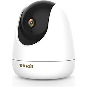 Tenda CP7 Telecamera WiFi Interno 2K+, 360° PTZ Videocamera Sorveglianza 4MP, Audio Bidirezionale, Rilevamento Umano/Movimento, Visione Notturna, Tracciamento delle Persone, Micro SD/Cloud Storage