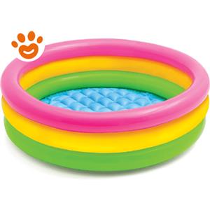 Intex Piscina Sunset per Bambini 3 Anelli - Ø 147 x H 33 cm