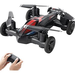 EMEBAY Drone RC/Auto Radiocomandata a Doppia Modalità Terra-Aria 2.4G H103, 2 in 1 Quadricotteri UAV RC Elicottero Modalità Senza Testa Decollo di Atterraggio con Un Tasto Regalo Giocattolo