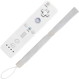REY Cinghia per telecomando per Nintendo Wii e Wii U, bianca, impugnatura da polso
