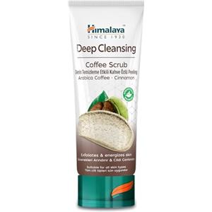 Himalaya Since 1930 Himalaya Deep Cleansing Coffee Face Scrub con caffè e cannella per una pelle delicatamente esfoliata e purificata con una luminosità senza oli, 75ml