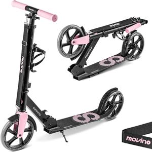 Movino Infinity Monopattino Per Bambini E Adulti Scooter Da Città Pieghevole Ruote Grandi Da 200 mm Portabottiglie Cinghia Di Trasporto