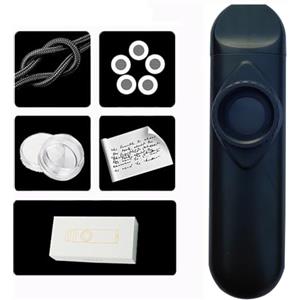 HuaDmaing Kazoo, set di strumenti musicali semplici e divertenti per bambini e adulti, per chitarra e ukulele, sicuro, durevole e portatile, ideale come regalo di compleanno (nero)