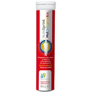NUTRILEYA Srl Nutrisprint multivitaminico 20 compresse effervescenti 80 g senza zucchero - NUTRILEYA - 941166908