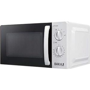 Bakaji Forno Fornetto a Microonde Elettrico Capacità 20 Lt Potenza 700W 6 Livelli di Potenza Cottura Regolabili Timer Fino a 30 min con Campanello Vassoio Interno Girevole + Luce