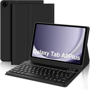 FOGARI Tastiera Custodia per Samsung Galaxy Tab A9+ 2023 11 Pollici (SM-X210/X216/X218), Italiano QWERTY Rimovibile Bluetooth Tastiera, Custodia con Supporto per Samsung Galaxy Tab A9 plus,Nero