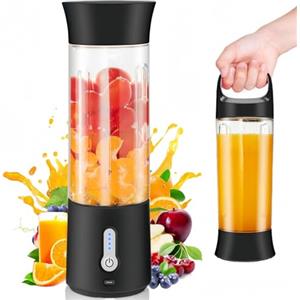 Rainpal Frullatore Personale Portatile, Frullatore Portatile Ricaricabile USB da 500 ml con Coperchio Portatile, Tazza per Frullare da Viaggio Senza fili e senza BPA per Frullati e Smoothie