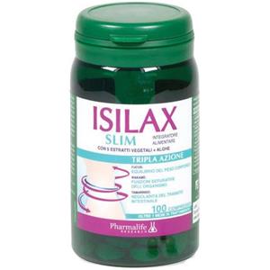 PHARMALIFE ISILAX SLIM - Integratore Alimentare con Estratti Vegetali, Alghe e Inulina per Benessere Intestinale e Controllo del Peso - 100 Compresse