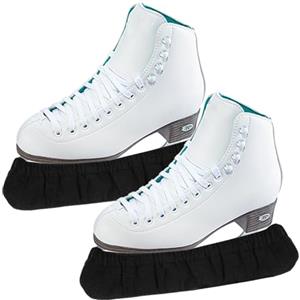 Xmart 1 Paio Coperture per Lama per Pattini da Ghiaccio Copri Lame di Pattini Regolabile Fibra Superfine Adatto a Uomini Donne e Adolescenti Paralame Pattini da Ghiaccio Taglia L (Nero)