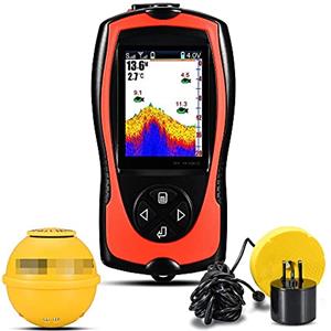 EBAYTV Macchina Fotografica Subacquea, Profondità Finder Sonar Fish Finder Light Lure Sensor Deeper Echo Echo Sounder Sea Pehing Attrezzature radar(FF1108-1CLA)