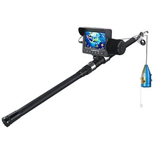 EBAYTV Macchina Fotografica Subacquea, 4,3 Pollice 1000TVL Kit videocamera da pesca sott'acqua 12 PCS LED. Video luci bianche Video Fish Finder Lake sotto Water Pesch Camera