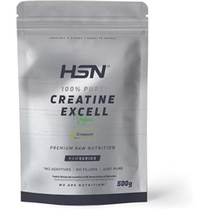 HSN Creatina 100% CREAPURE® in Polvere | Gusto Neutro - 500g | Certificazione di Qualità Garantita: Puro Monoidrato di Creatina Micronizzata Senza Additivi e Priva di Contamin