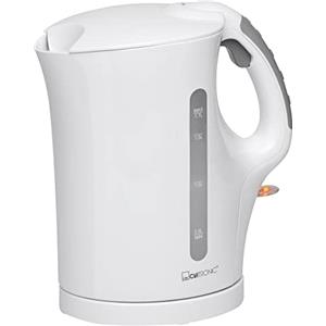 Clatronic® Kettle, bollitore elettrico, 1,7 l, con spegnimento automatico e manuale, filtro anticalcare rimovibile, max. 2200 Watt, bollitore, WK 3819, bianco