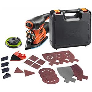 BLACK+DECKER Multilevigatrice 4 in 1 Autoselect® con 18 accessori. Potente motore da 220W. KA280K-QS