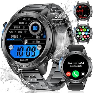 LIGE GPS Smartwatch Uomo Militare, 1.43