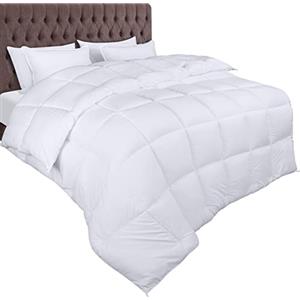 Utopia Bedding Piumone Piumino Singolo, 100% Microfibra in Fibra Cava - (Bianco, 155 x 220 cm)