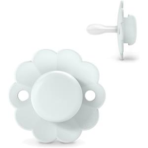 Suavinex Ciuccio Wonder SX Pro 0-6 Mesi Azzurro - Tettarella Simmetrica in Silicone Ultra Morbido, Scudo Rotondo Ergonomico