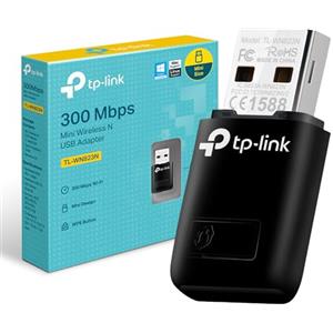 TP-Link TL-WN823N Adattatore USB Scheda di Rete, Wireless 300Mbps, 2.4Ghz, Porta USB 2.0, WPS, Windows 11/10/8.1/8/7/XP, Mac OS 10.15 e precedenti, Linux