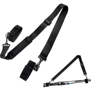 LINGJIA Pesca, Portacanne da Pesca Regolabile, Tracolla Portacanne da Pesca in Vita, Protezione per Canne da Pesca, Tracolla Antiscivolo per Canne da Pesca Portatili da Esternov