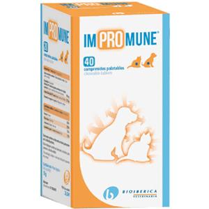 Bioiberica Impromune - Integratore per Cani e Gatti, 40 Compresse per il Sistema Immunitario