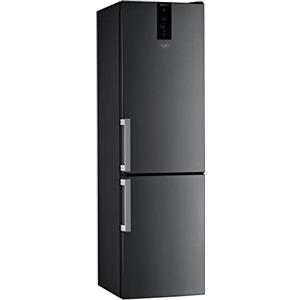 Whirlpool W9 931D KS H 3 - Frigorifero Combinato Libera Installazione, Illuminazione a Led, Tecnologia No Frost, Nero Larghezza 59,5cm, Profondità 65,5cm, Altezza 201,3cm, Classe Energetica D