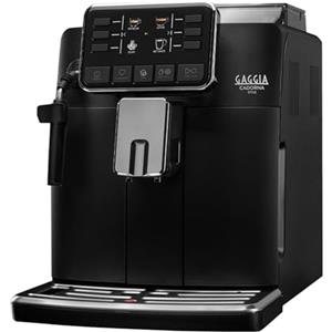 Gaggia Cadorna Style, Macchina da Caffè Automatica per Espresso e Cappuccino, Caffè in Grani o Macinato, RI9600/01, 1900W, 2 tazze, Nero, 100% Made in Italy