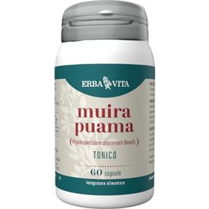 ERBA VITA Integratore Alimentare di Muira Puama - 60 Capsule -Utile in caso di stanchezza fisica e mentale