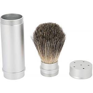BORDSTRACT Pennello da Barba in Tasso Puro, Pennello da Barba da Uomo con Manico in Alluminio Per L'uso con Il Rasoio, Genera Una Schiuma Densa Per Regali da Barba Personali E Professionali, Viaggi a Casa
