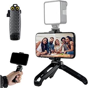 Goocong Treppiede Smartphone Goocong Mini Cavalletto fotografico per Smartphone Mini Portatile Treppiedi da Tavolo Viaggio Tripod per iphone, Samsung, Xiaomi