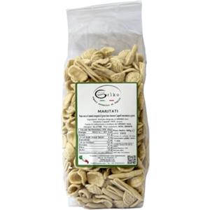 EliteGriko Maritati Di Grano Duro, Pasta Artigianale Di Grano Duro Senatore Cappelli, Pasta Con Grano Italiano - 100% Puglia, Pasta Con Farina Macinata A Pietra