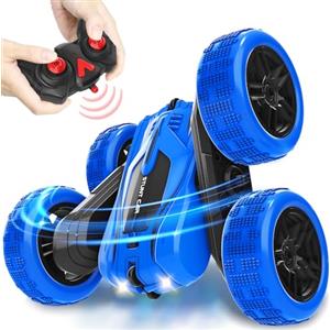 TERRA WHEEL Macchina Telecomandata per Bambini, 4WD 360°Rotation Offroad RC Stunt Car con LED, 2.4GHz RC Auto telecomandata per ragazzi ragazze bambini 3 4 5 6 7 8 9 anni