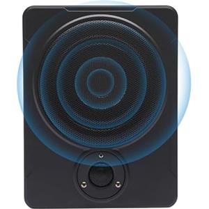 Taozhiyy Subwoofer attivo per auto, 8, 600 W, subwoofer attivo, autoradio ultra sottile, con amplificatore integrato e set di cavi per auto e camion