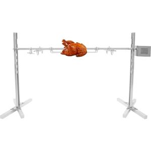 TESUGN Griglia elettrica per maialino con motore, 220 V, 30 kg, in acciaio inox, per falò, campeggio e giardino, per maialini e agnelli, griglia regolabile in altezza