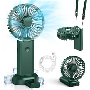 Timiyou Ventilatore Silenzioso, Delicato Mini Ventilatore Portatile USB Ricaricabile Silenzioso Pieghevole 3 Velocit Ventilatore per Viaggio/Trucco/Campeggio/Esterni/Interni/Spostamenti/Ufficio