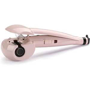 BaByliss 2664PRE Arricciacapelli automatico Curl Secret Rose Blush, cilindro in ceramica, direzione alternata dei ricci, 2 impostazioni di temperatura