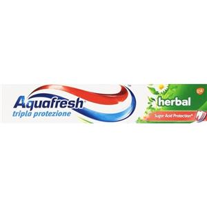Aquafresh Dentifricio Tripla Protezione Herbal 75ml - Gengive Sane, Alito Fresco, Smalto Forte, Gusto alle Erbe