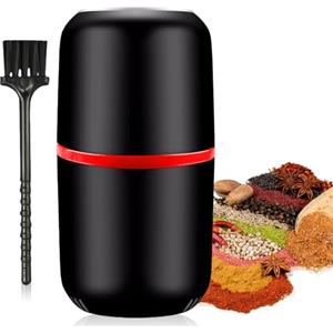 Vegena Macinacaffè elettrico, macinacaffè elettrico, tritacarne elettrico, macinacaffè elettrico e macinaspezie in un macinino elettrico per compresse per chicchi di caffè, erbe, noci(nero)