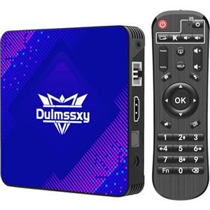Dulmssxy Android tv box, Dulmssxy Smart TV Box Android 13.0 4 GB RAM 64 GB ROM RK3528 Quad-Core 64 bit Cortex-A53 Mali 450 MP2 GPU Supporto 8K 3D 2.4/5.0 GHz WiFi BT5.0 10/100M Ethernet DLNA USB 3.0 H.265