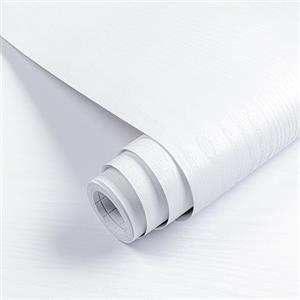 Hode Carta Adesiva per Mobili Legno Bianco 30X200cm, Pellicola Adesiva per Mobili, Rivestimento Carta da Parati Autoadesiva Effetto Legno, Vinilica Decorativa per Cucina
