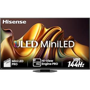 Hisense TV 65 Mini-LED 4K 65U8NQ, Smart TV VIDAA U8, Dolby Vision IQ, HDR 10+, 144Hz Game Mode PRO, Dolby Atmos Multi Channel Surround 2.1.2, Alexa Built-in, VIDAA Voice, Tuner DVB-T2/S2 HEVC 10