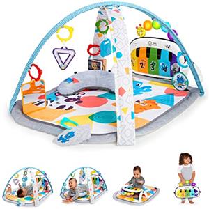 Baby Einstein, Palestrina Multiattivita Musicale per Bambini Kickin' Tunes 4in1 con Pianoforte, 70+ Suoni, 25+ Minuti di Musica e Luci, Arco di Gioco, 7 Giocattoli Rimovibili, 4 Lingue, per Neonati