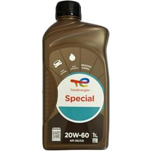 TotalEnergies TOTAL OLIO MOTORE SPECIAL 20W60 PER MOTORI CON ELEVATO CONSUMO DI OLIO 1 LT