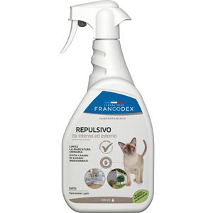 Francodex Repulsivo Gatti da Interno ed Esterno 650ml - Formula Naturale ed Efficace