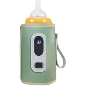 Missmisq Scaldabiberon Portatile, Scaldabiberon USB Con Display LCD, Scaldabiberon Temperatura Regolabile, Scaldabiberon Elettrico Con Display A LCD, Scaldabiberon Portatile Impermeabile Per Casa All'aperto