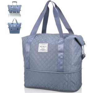 Starvortex Borsa Palestra Donna Blu, Impermeabile e Resistente All'usura, Borsa Sportiva Donna per Yoga Pilates Nuoto, 35L Grande Capacità, Borsone da Viaggio per Brevi Viaggi